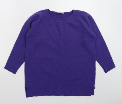 Womens UK Size L Poppy Purple Pullover Jumper