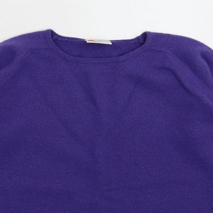 Womens UK Size L Poppy Purple Pullover Jumper