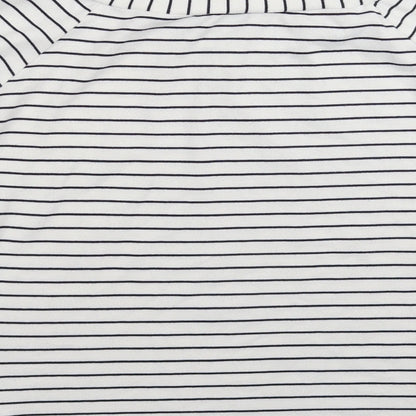 F&F Womens White Striped  Pullover Jumper Size 14