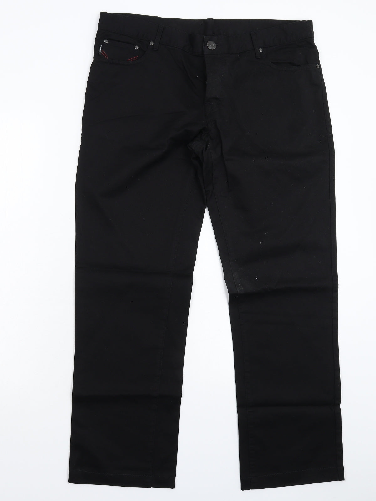 Bosideng Womens Black  Denim Boyfriend Jeans Size 34 L28 in