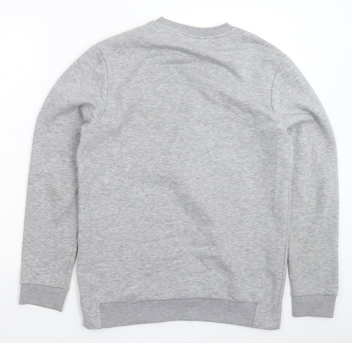 Mens UK Size S Boohoo Grey Pullover Sweatshirt