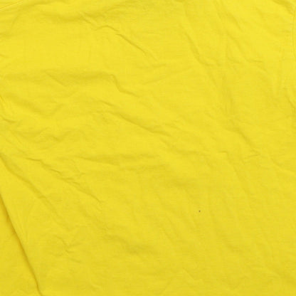 Fruit of the Loom Girls Yellow   Basic T-Shirt Size 5-6 Years