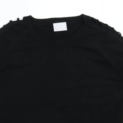 Kit Womens Black  Knit Pullover Jumper Size 18