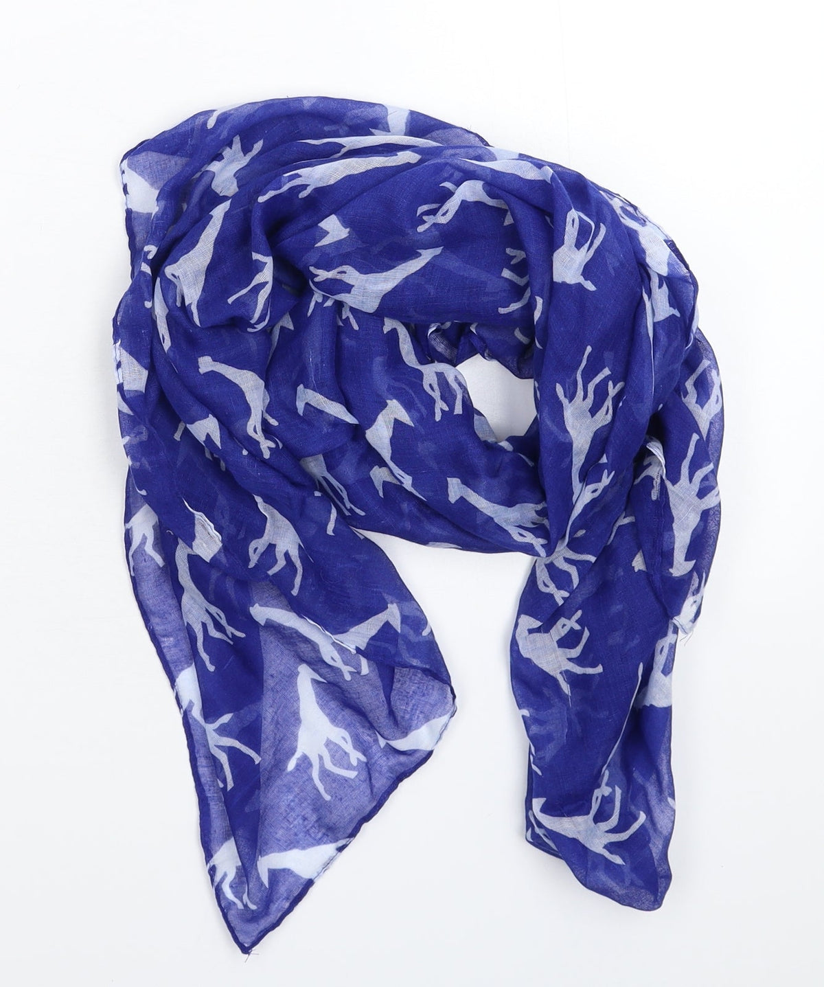 Preworn Womens Blue  Knit  Scarf