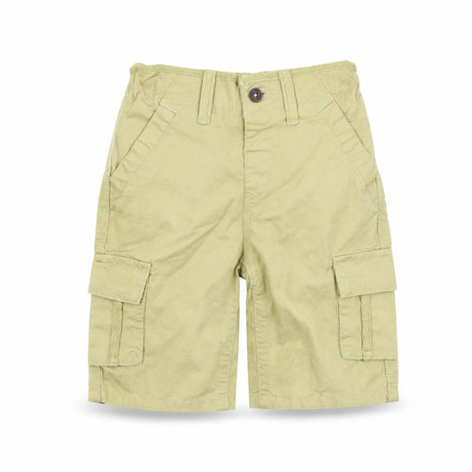 Preworn Boys Brown Colourblock  Bermuda Shorts Size 2 Years