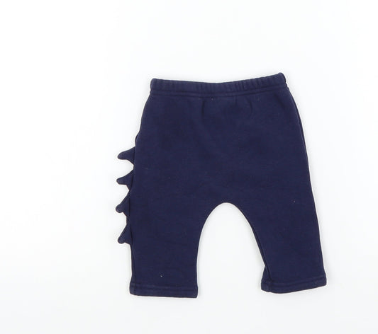 TU Baby Blue Colourblock  Jogger Trousers Size 0-3 Months