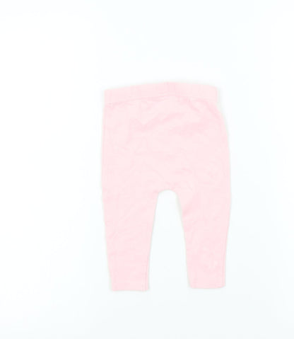 Studio Girls Pink Colourblock  Jogger Leggings Size 9-12 Months