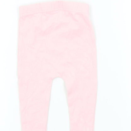 Studio Girls Pink Colourblock  Jogger Leggings Size 9-12 Months