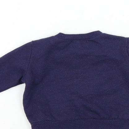 lily&dan Boys Blue Colourblock  Pullover Jumper Size 3-6 Months