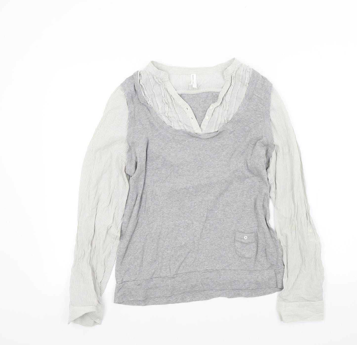 Womens UK Size 16 M&S Grey Pullover Jumper