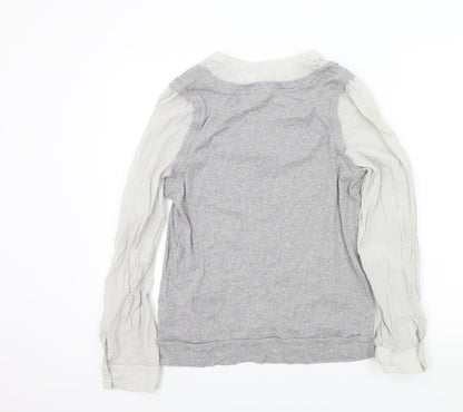 Womens UK Size 16 M&S Grey Pullover Jumper