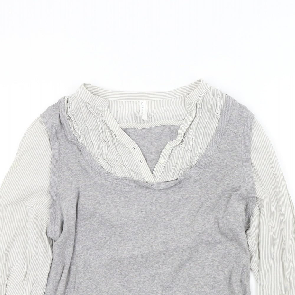 Womens UK Size 16 M&S Grey Pullover Jumper