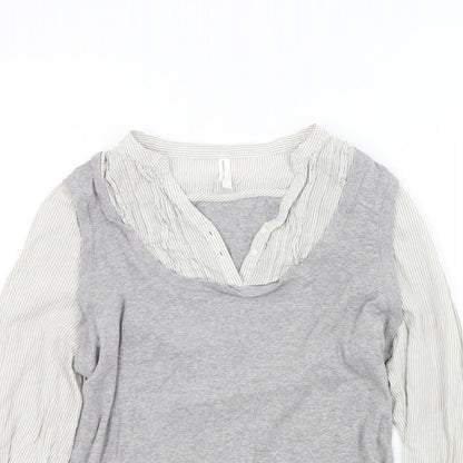 Womens UK Size 16 M&S Grey Pullover Jumper