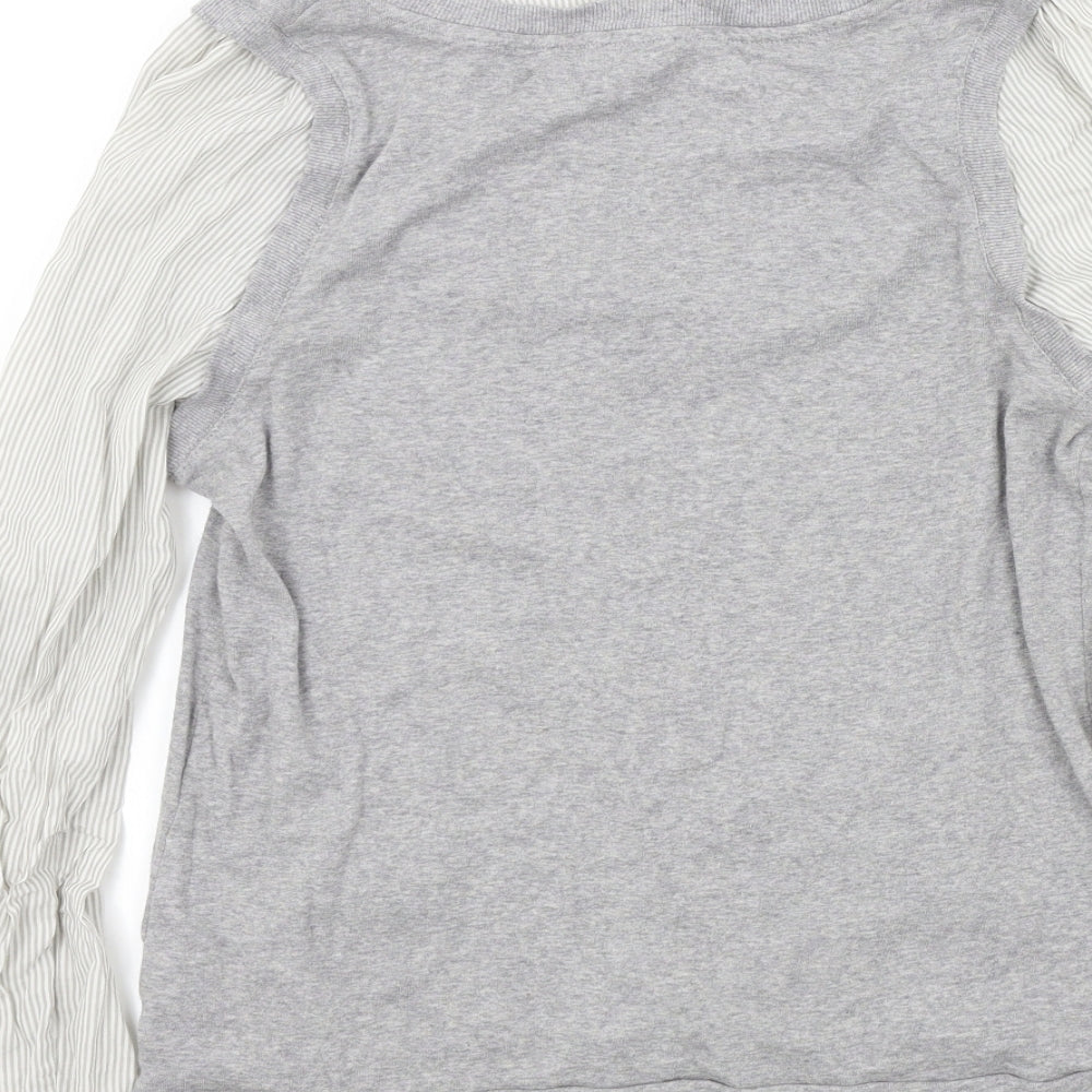 Womens UK Size 16 M&S Grey Pullover Jumper