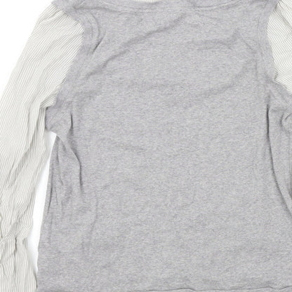 Womens UK Size 16 M&S Grey Pullover Jumper