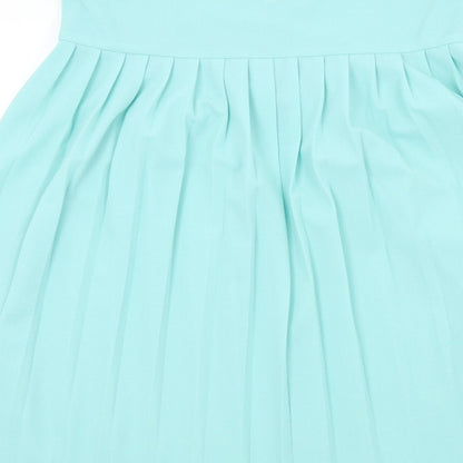 Rembrandt Womens Blue   Pleated Skirt Size 10
