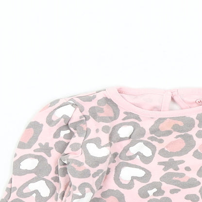Studio Girls Pink Camouflage  Pullover Jumper Size 9-12 Months