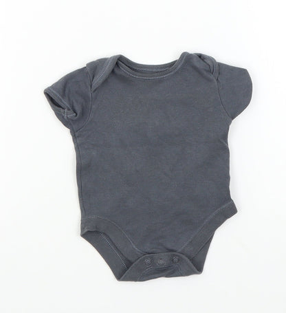 George Baby Grey Colourblock  Babygrow One-Piece Size 3-6 Months