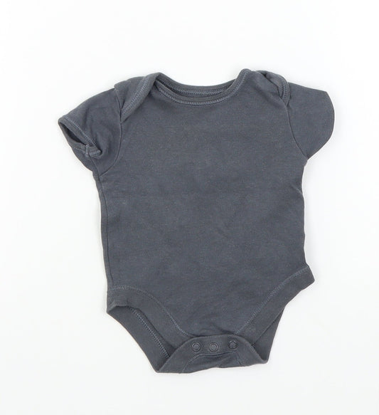 George Baby Grey Colourblock  Babygrow One-Piece Size 3-6 Months