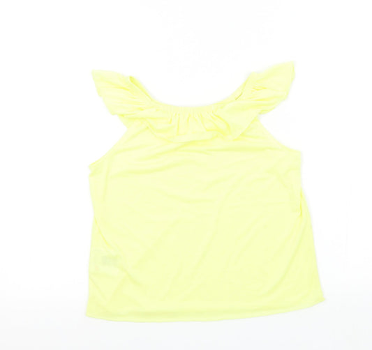 H&M Girls Yellow   Basic T-Shirt Size 7-8 Years