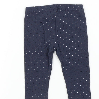 Nutmeg Boys Blue Spotted  Jogger Leggings Size 3-6 Months