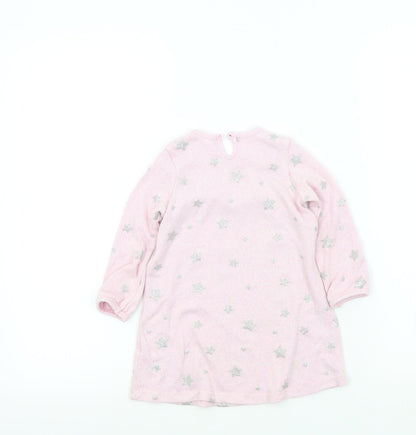 George Girls Pink Colourblock  A-Line  Size 12-18 Months
