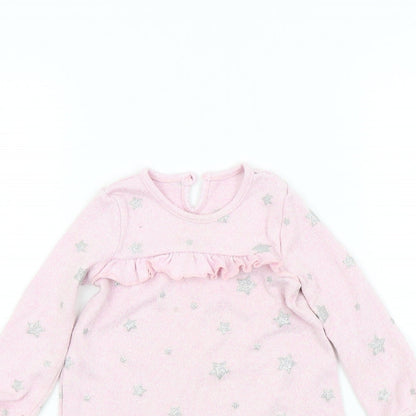 George Girls Pink Colourblock  A-Line  Size 12-18 Months