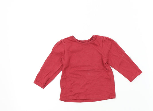 Nutmeg Girls Pink Colourblock  Basic T-Shirt Size 3-6 Months