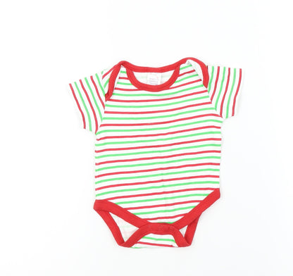 santers little helper Baby Multicoloured Striped  Babygrow One-Piece Size 3-6 Months