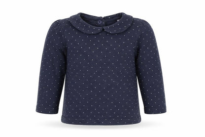 Nutmeg Girls Blue Colourblock  Basic T-Shirt Size 3-6 Months