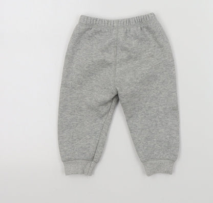 Preworn Boys Grey Colourblock  Cropped Trousers Size 12 Months