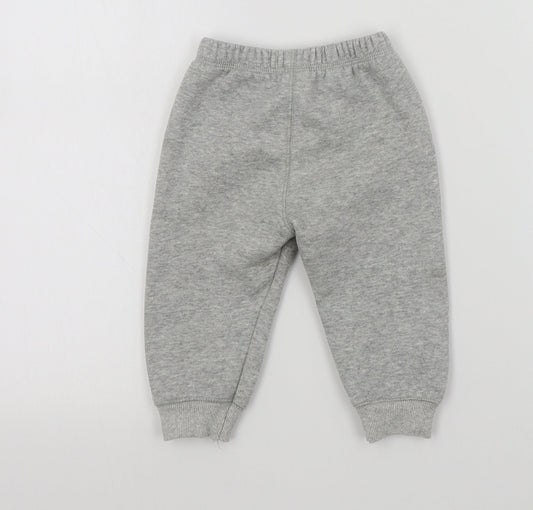 Preworn Boys Grey Colourblock  Cropped Trousers Size 12 Months