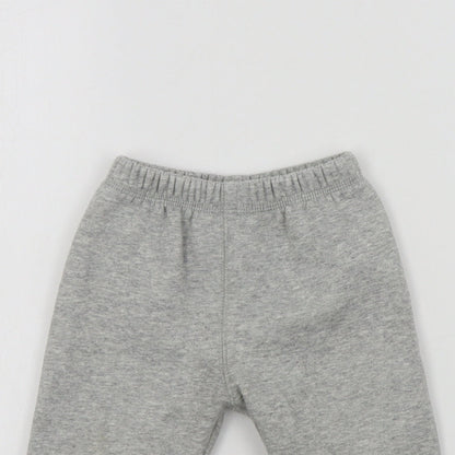 Preworn Boys Grey Colourblock  Cropped Trousers Size 12 Months