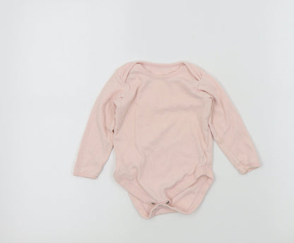 George Girls Pink Colourblock  Babygrow One-Piece Size 12-18 Months