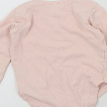 George Girls Pink Colourblock  Babygrow One-Piece Size 12-18 Months