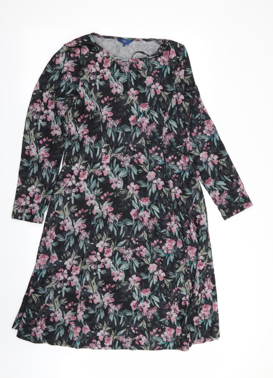 Cotton Traders Womens Multicoloured Floral  Fit & Flare  Size 12