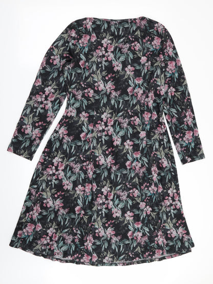 Cotton Traders Womens Multicoloured Floral  Fit & Flare  Size 12