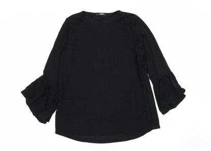 Quiz Womens Black   Basic T-Shirt Size 10