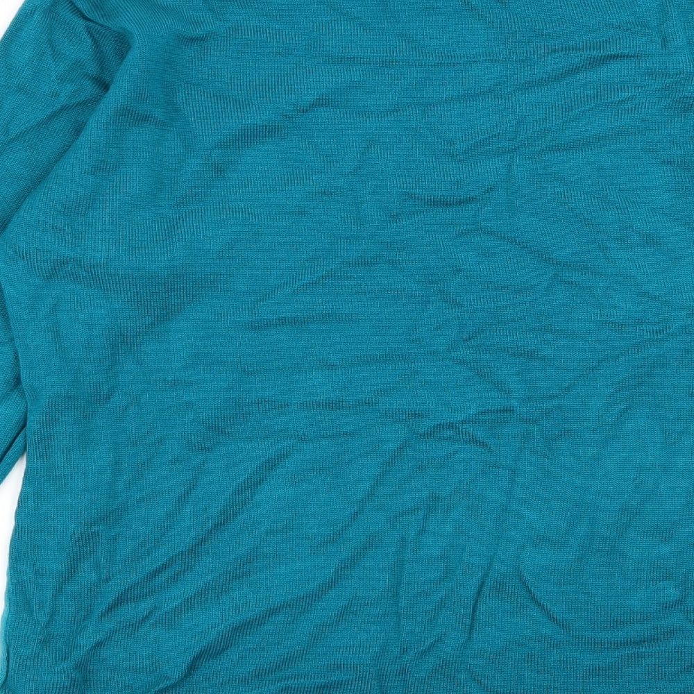Womens UK Size M fay louise Green Pullover Jumper