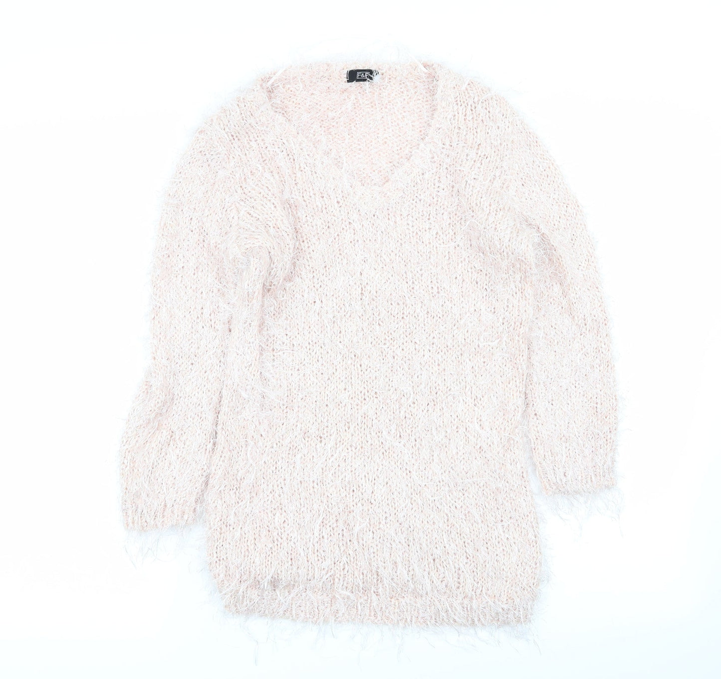 F&F Womens Pink   Pullover Jumper Size 10