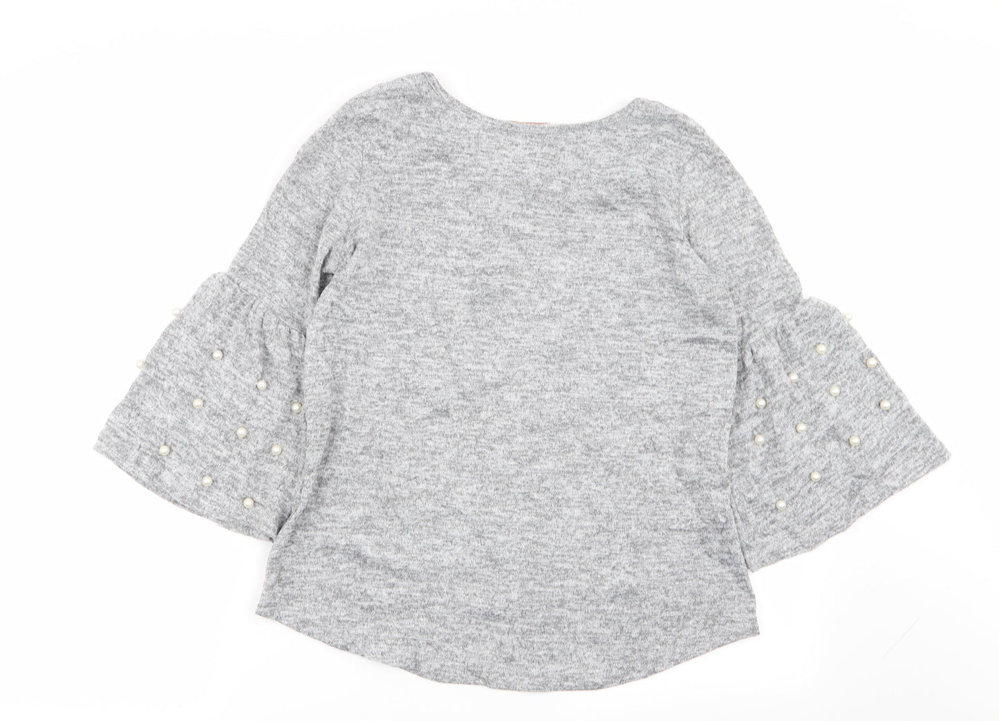 Womens UK Size M Bella Grey Basic T-Shirt