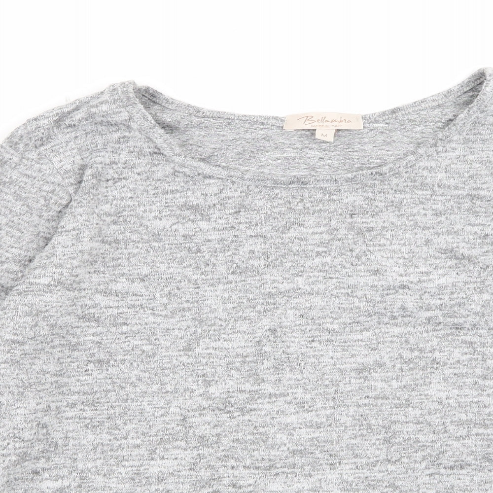Womens UK Size M Bella Grey Basic T-Shirt