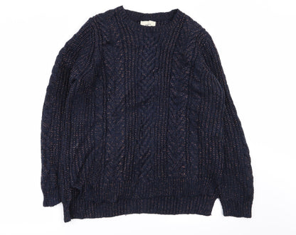 Womens UK Size L Papaya Blue Pullover Jumper