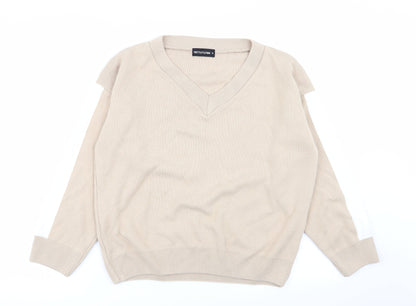 Womens UK Size M PLT Beige Pullover Jumper