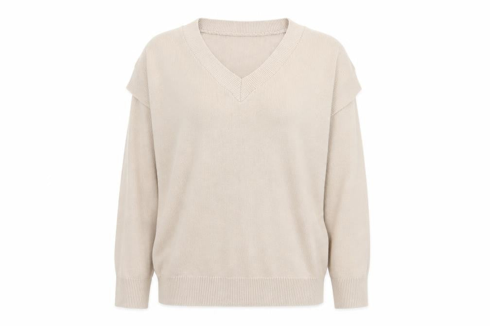 Womens UK Size M PLT Beige Pullover Jumper