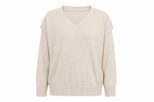 Womens UK Size M PLT Beige Pullover Jumper