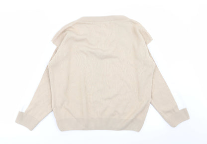 Womens UK Size M PLT Beige Pullover Jumper