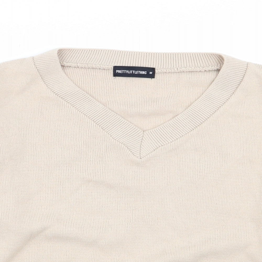 Womens UK Size M PLT Beige Pullover Jumper