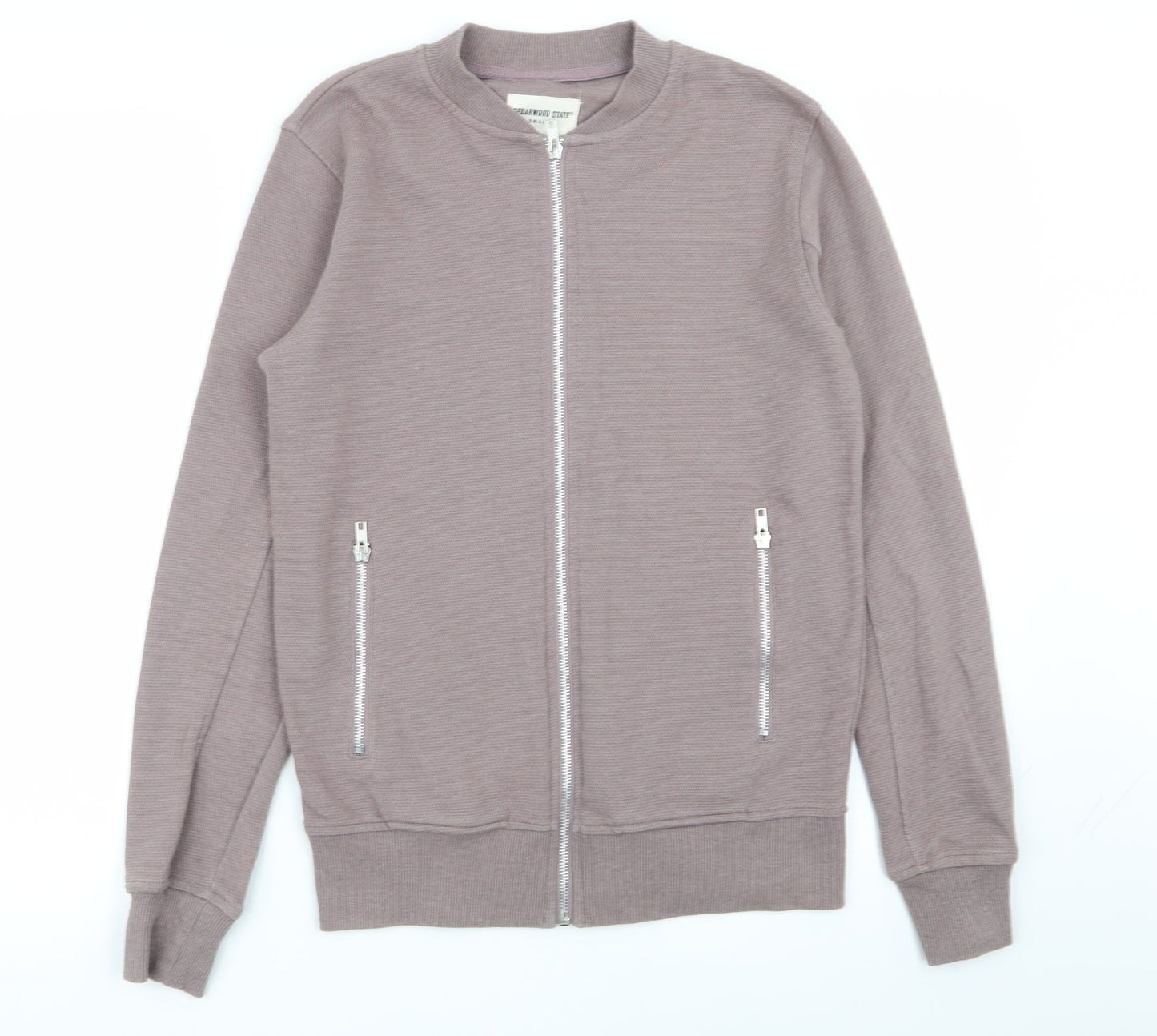 Cedar Wood State Mens Brown   Full Zip Jumper Size S