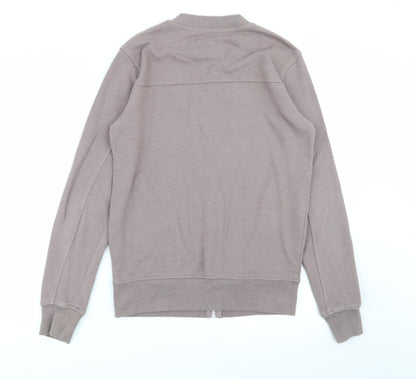 Cedar Wood State Mens Brown   Full Zip Jumper Size S